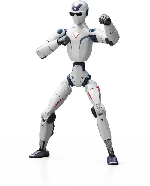 Unitree R1 Air Humanoider Roboter, Embodied Intelligence, Monokular-Kamera, 20 Freiheitsgrade, Intelligente interaktive Kommunikation mit KI-Sprachmodell, Blau und Weiß