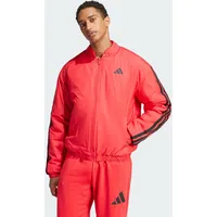 Adidas Essentials 3-Streifen Insulated Bomberjacke Pure Ruby XS