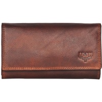 UMTI Leder Damenbörse Damen Geldbörse Börse 23- (95A) Damen Portemonnaie Damen Geldbörsen Brieftasche Damen Geldbeutel Damen Portmonee Damen Portmonai Cognac