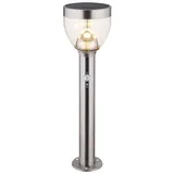 GLOBO Edelstahl-Solarleuchte, Silber,