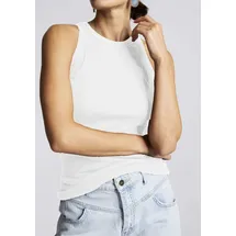 richroyal Ripptanktop in Rippenstruktur weiß