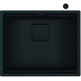 Franke Mythos Unterbauspüle Fragranitbecken KNG 110-52 Black Matt Drehknopf ab 60 cm 125.0685.161 - inkl. - Schwarz