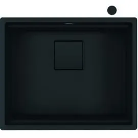 Franke Mythos Unterbauspüle Fragranitbecken KNG 110-52 Black Matt Drehknopf ab 60 cm 125.0685.161 - inkl. - Schwarz