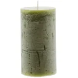 Frank Flechtwaren Kerze 'Rustic Green', 4er Set