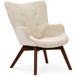 s-style möbel Lounge-Sessel Lenari Cordstoff 71 x 96 x 86 cm Beige