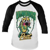 Breaking Bad Longsleeve "Vamanos Pest Bug Baseball Long Sleeve Tee" in Weiß | Gr.: XXL