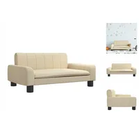 vidaXL Kindersofa Creme 70x45x30 cm Stoff