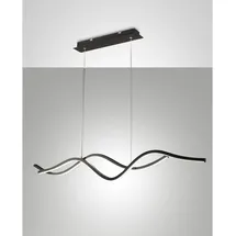 Fabas Luce Sinuo 2-flg. 36W 60 cm rechteckig schwarz