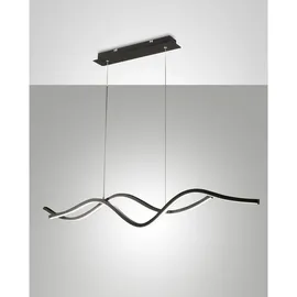 Fabas Luce Sinuo 2-flg. 36W 60 cm rechteckig schwarz