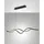 Fabas Luce Sinuo 2-flg. 36W 60 cm rechteckig schwarz