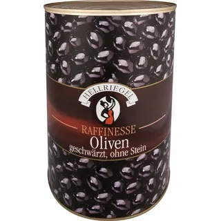 HELLRIEGEL Gemüsekonserve, Hellriegel schwarze Oliven ohne Stein