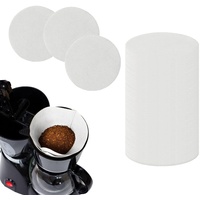 KLOP256 Kaffeefilter, 100 Stk Ungebleichte Korbfilter, 53mm Runde Kaffeefilter aus Papier für Kaffeemaschine/Kaffeetropfkegel/Übergießmaschinen