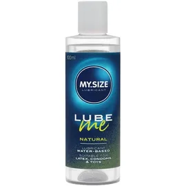 MY.SIZE Lube Me Premium Gleitgel Natural 100 ml I Gleitmittel natürlich & geruchsneutral I Wasserbasierte Gleitgele I Lubricant Gel für Toys & Latexkondome geeignet I water based lubrication
