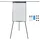 Relaxdays Flipchart Whiteboard magnetisch, höhenverstellbar, Dreibein, Stifteablage, Alu-Rahmen, HB: 100x70 cm, schwarz