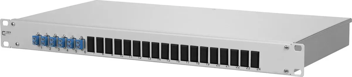 Metz Connect Spleissbox bestückt OpDATfix 6LC-D OS2