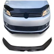 Omac Motorhaube Deflektor Insekten Steinschlagschutz kompatibel mit VW Caddy 2010-2015 Dunkel