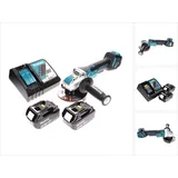 Makita DGA 519 RF Akku Winkelschleifer 18 V 125 mm Brushless X-Lock + 2x Akku 3,0 Ah + Ladegerät