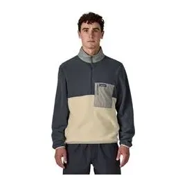 Patagonia Microdini 1/2 Zip Fleece Herren Beige/Blau S
