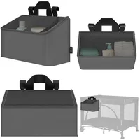 lionelo Sidepocket Medium Kinderbett-Organizer, Hängender Bett-Organizer, Wickeltisch, Windeln, Babytücher, Für Kinderzimmer, 43x15x23 cm