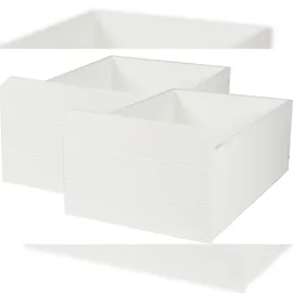 Möbilia Schublade 2er Set Lizzi 58 x 90 x 40 cm MDF weiß