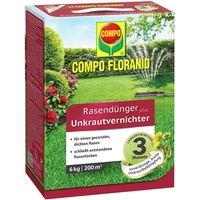 Compo Floranid Rasendünger plus Unkrautvernichter 6 kg