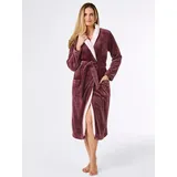 Witt Morgenmantel Morgenmantel ., Polyester, Bindeband, Fleece rot 44/46