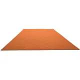 Morgenland »KELIM FANCY UNI«, rechteckig, 7 mm Höhe, reine Wolle, Wendbar, Einfarbig, Uni, Wohnzimmer orange - 300x200 cm