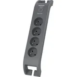 Philips Steckdosenleiste 2 m Grau 4 St.