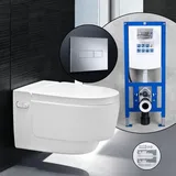 Geberit AquaClean Mera Comfort Komplett-SET Dusch-WC mit neeos Vorwandelement,, 146210111+16601CR#SET,