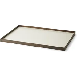 Frame Dekoratives Tablett L beige dunkle Eiche