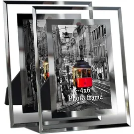 luxuskollektion Bilderrahmen 10x15 cm 2er Set Glas Hochzeit Geschenk Friends
