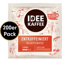 Kaffeepads ENTKOFFEINIERT von Idee Kaffee, 200 Stück