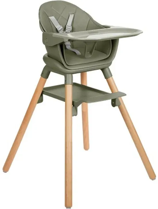 Kikka Boo Hochstuhl 6in1 Woody Armeegrün