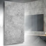 Polystyrol Paneele, Deckenpaneele XL Wandpaneele, Dekoren, Styropor Betonlook Imitat Decken - Wandverkleidung, 3mm dick - 100x50cm 28m2 - 56 Stück