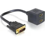 Delock 65069 Adapter DVI-D Stecker - 2x HDMI Buchse 0,2 m