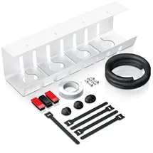 Bearware Kabelkanal, Edelstahl, unter dem Schreibtisch, ohne Bohren