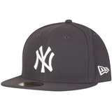 New Era NY Yankees MLB Fittet Cap Grau Weiss