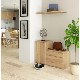 abamihome Akord 98,4 x 68 x 33 cm geschlossen / Sonoma Eiche