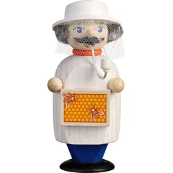 Seiffener Volkskunst Räucherfigur Imker Höhe 14 cm