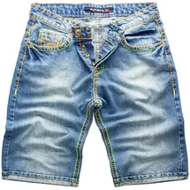 Rock Creek Shorts Jeansshorts dicke Naht Regular Fit