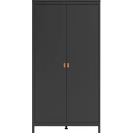 Home Affaire Drehtürenschrank Madrid 102,1 x 199 x 58,4 cm Schwarz