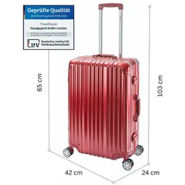 TRAVELHOUSE London 4-Rollen M 65 cm / 67 l rot