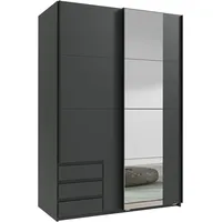 WIMEX Schwebetürenschrank Emden 135 x 198 x 64 cm Grau
