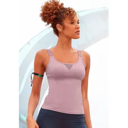 Funktionsshirt, mit beschrifteten Trägern und Mesh-Einsatz, Gr. XS (32/34), altrosa, , 10220740-XS