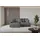 altdecor Ecksofa Cord 2-Sitzer Dunkelgrau