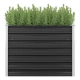 vidaXL Garten-Hochbeet verzinkter Stahl rechteckig 100 x 40 x 77 cm Anthrazit 