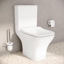 VitrA Matrix Stand-Tiefspül-WC, mit VitrAhygiene Beschichtung, für Aufsatzspülkasten, 8489B003-1867,