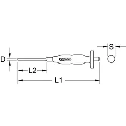 Splintentreiber, ø4mm, zylindrisch