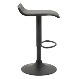 CLP 2er Set Barhocker Dyn V2 Kunstleder schwarz/schwarz