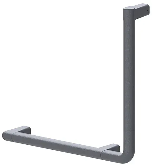 Winkelgriff Normbau Serie Cavere aus Aluminium, 90°, Anthrazit-Metallic, rechts, 400 x 400 mm - 7464002095